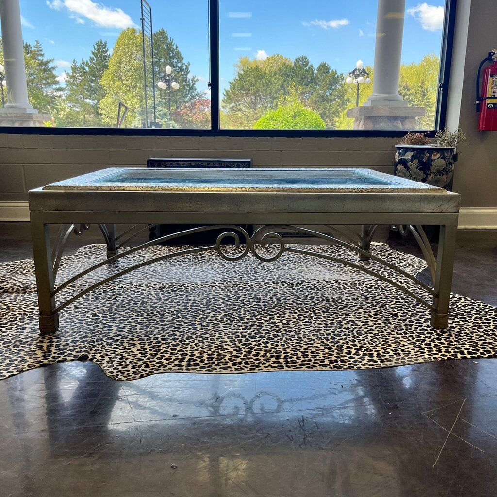 Orig Price $800 - Cocktail Table w/ Glass