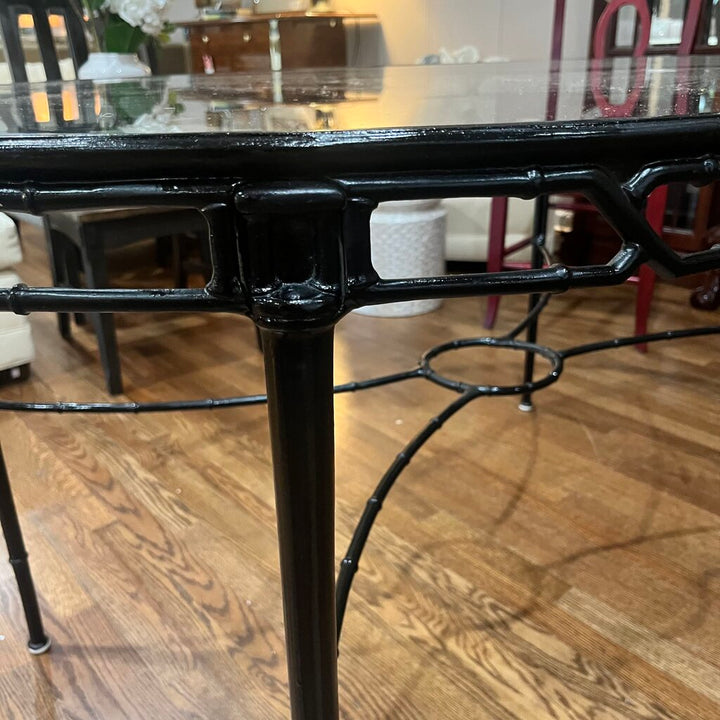 Orig Price $3000 - Faux Bamboo Glass Table