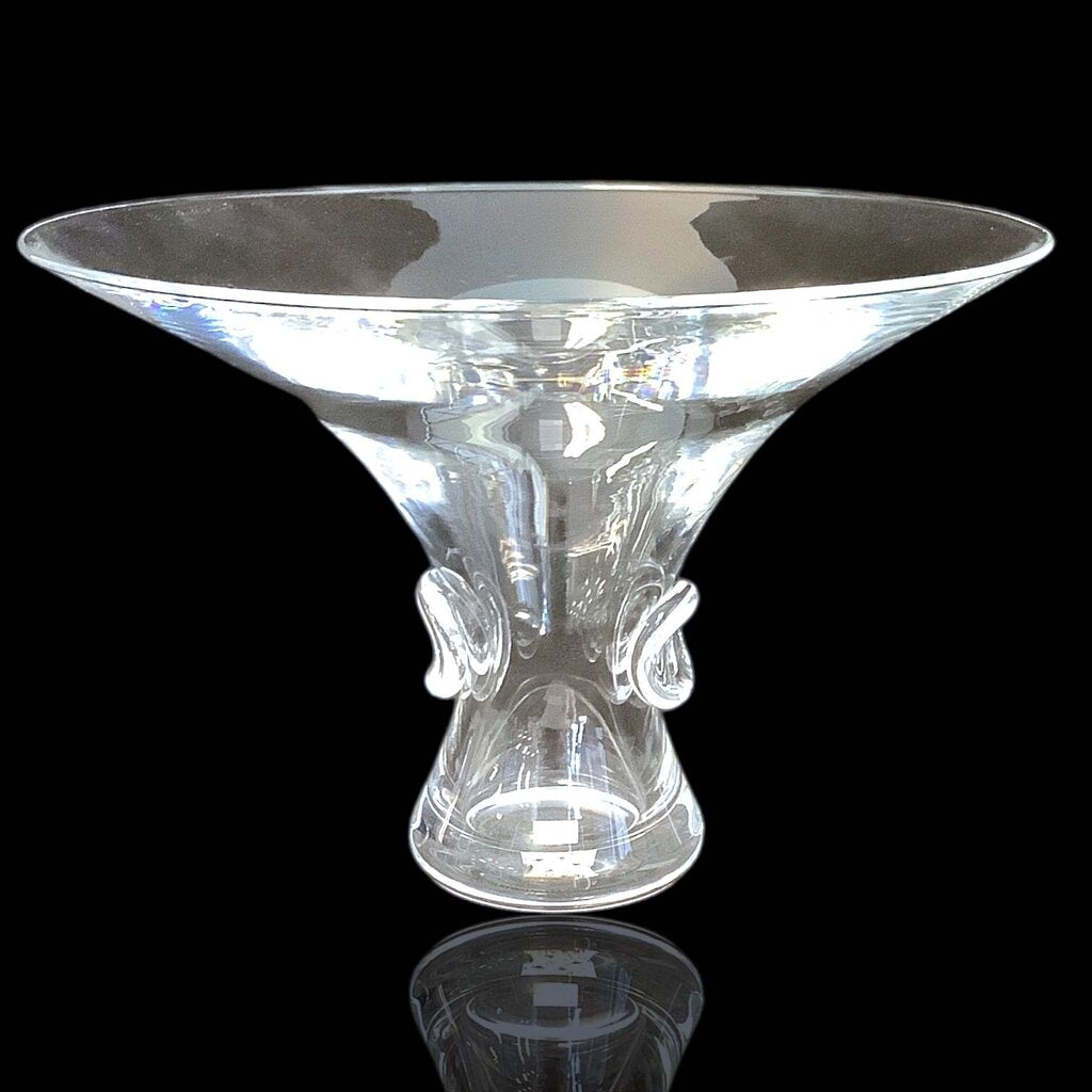 Thumbprint Art Glass Vase