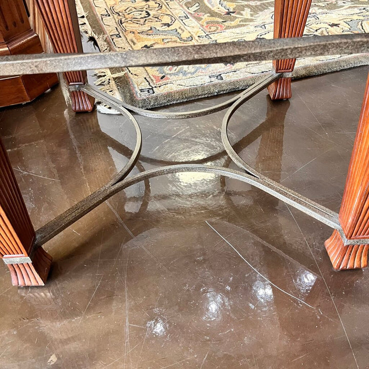 End table w/ Glass Inlay