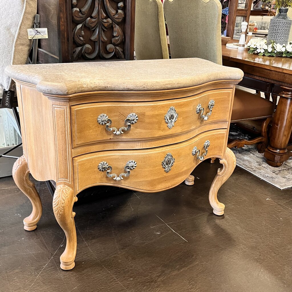 Orig Price $1200 - Stone Top Nightstand