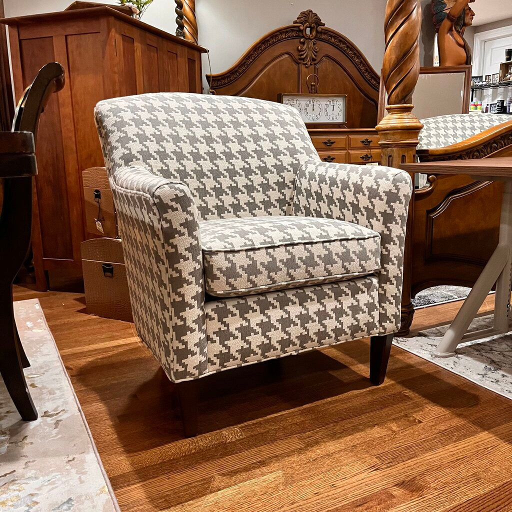 Orig Price $450 - Houndstooth Accent Chair