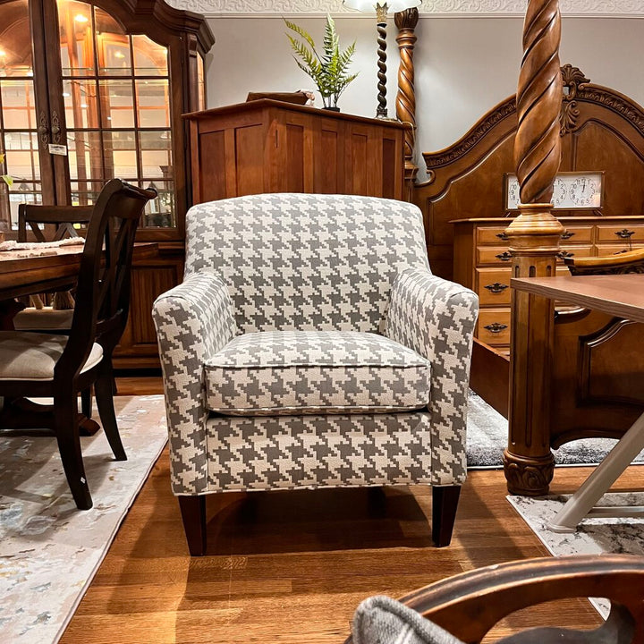 Orig Price $450 - Houndstooth Accent Chair