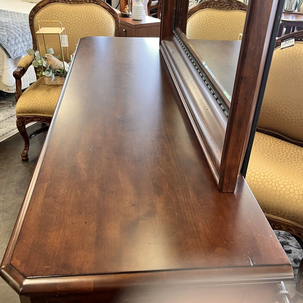 Orig Price $2790 - Dresser w/ 10 Drawers & Mirror
