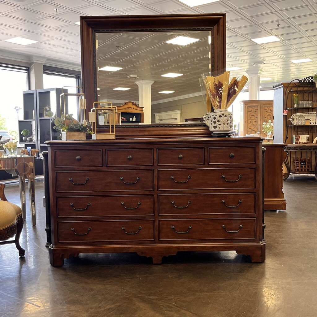 Orig Price $2790 - Dresser w/ 10 Drawers & Mirror