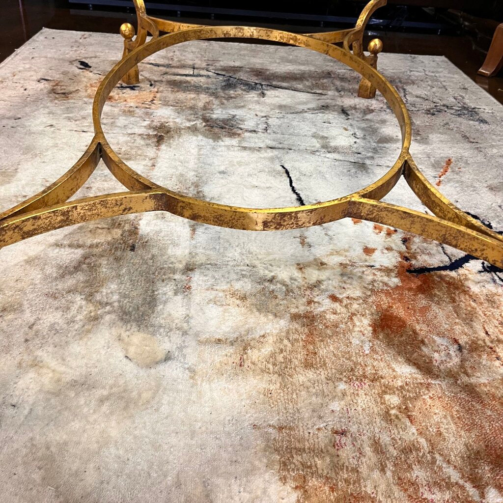 Glass Ornate Cocktail Table