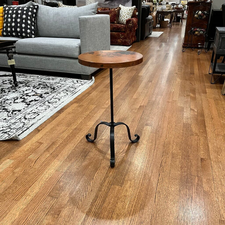 Copper Top Side Table