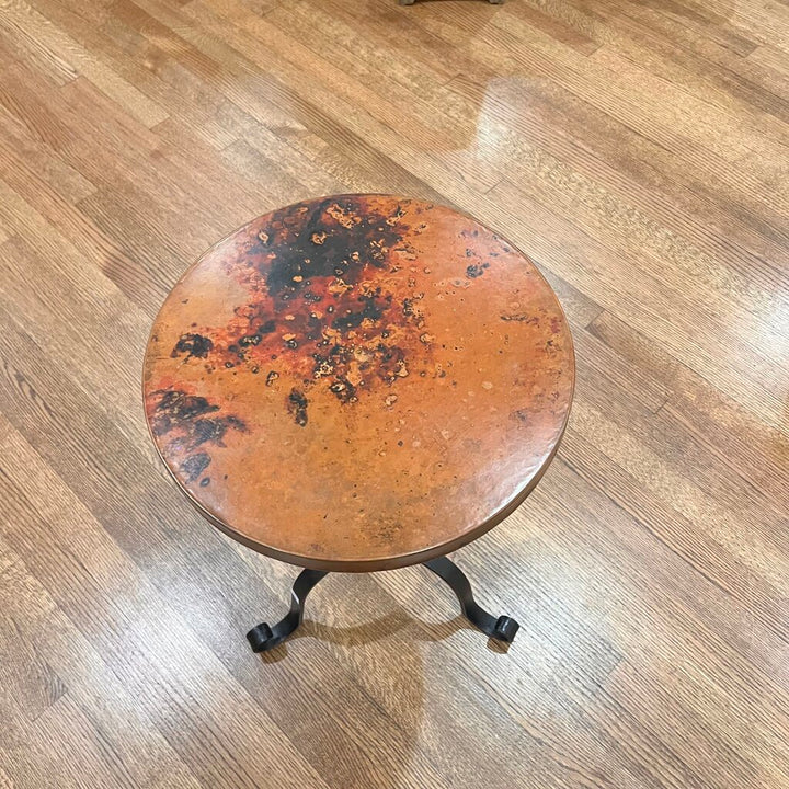 Copper Top Side Table