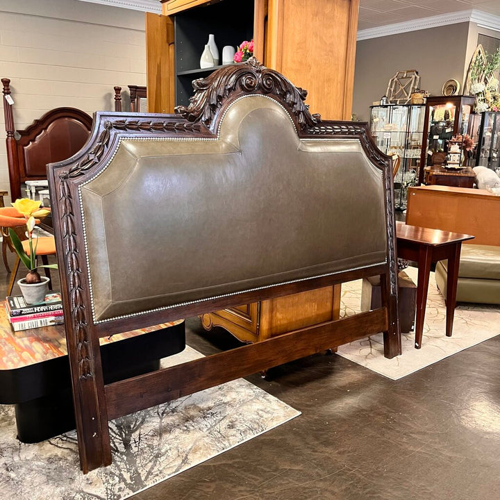 Orig Price $1800 - Leather King Headboard