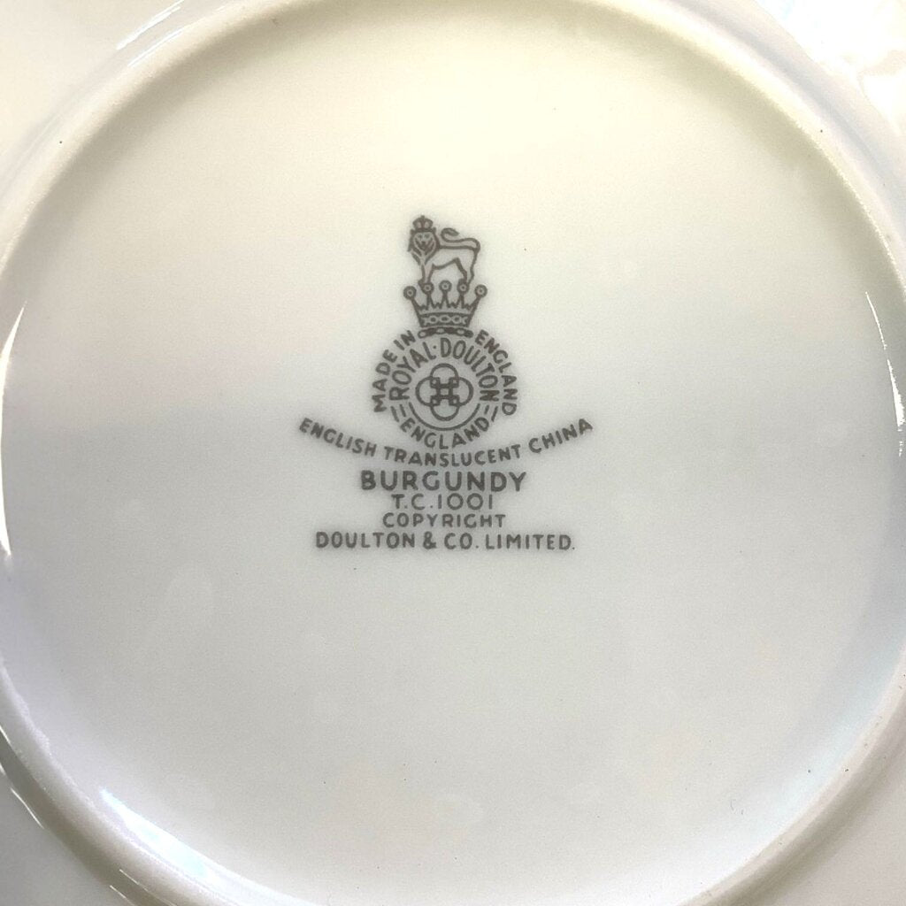 "Burgundy" 5 Pc. China Set Service for 10