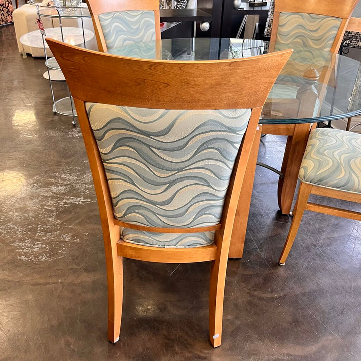 Orig Price $3500 - Glass Dining Table w/ 4 Chairs