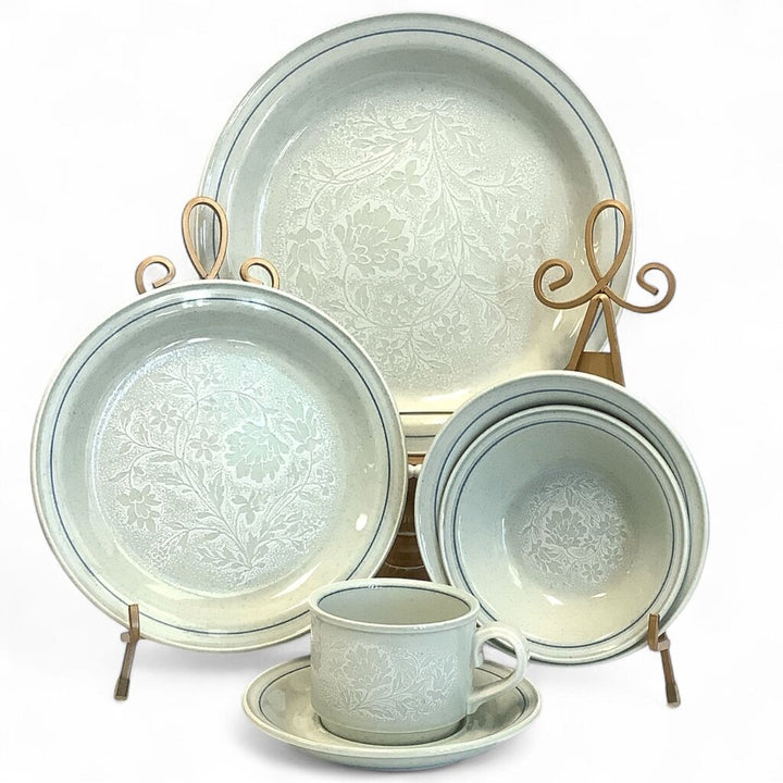 "Frost Flower" China Set Service for 9 + Extras!