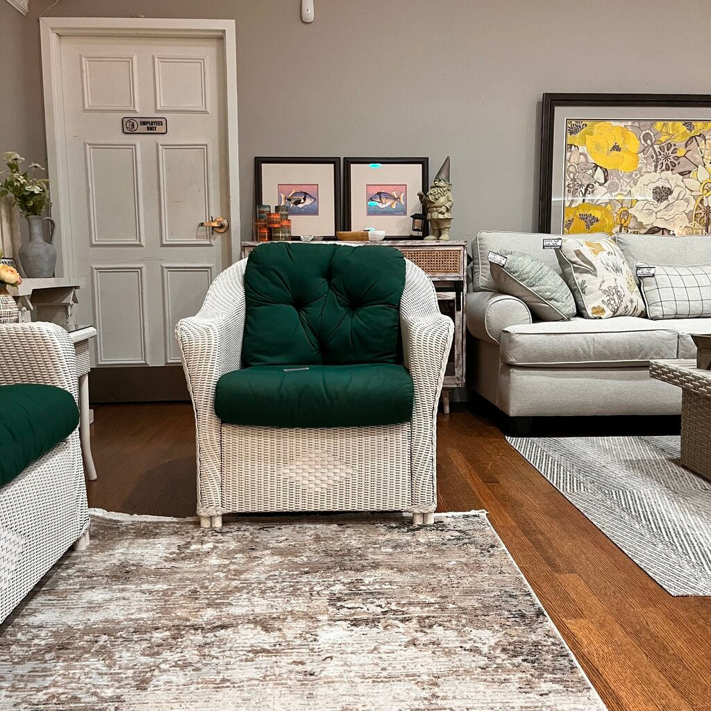 Orig price $1598 - Wicker Chair w/ Cushions