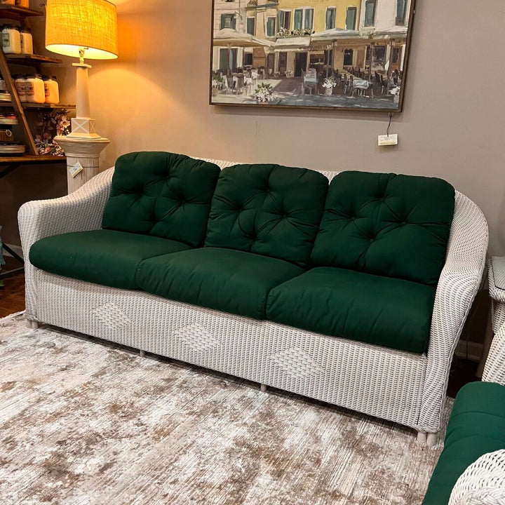 Orig Price $2999 - Wicker Sofa W/ Cushions
