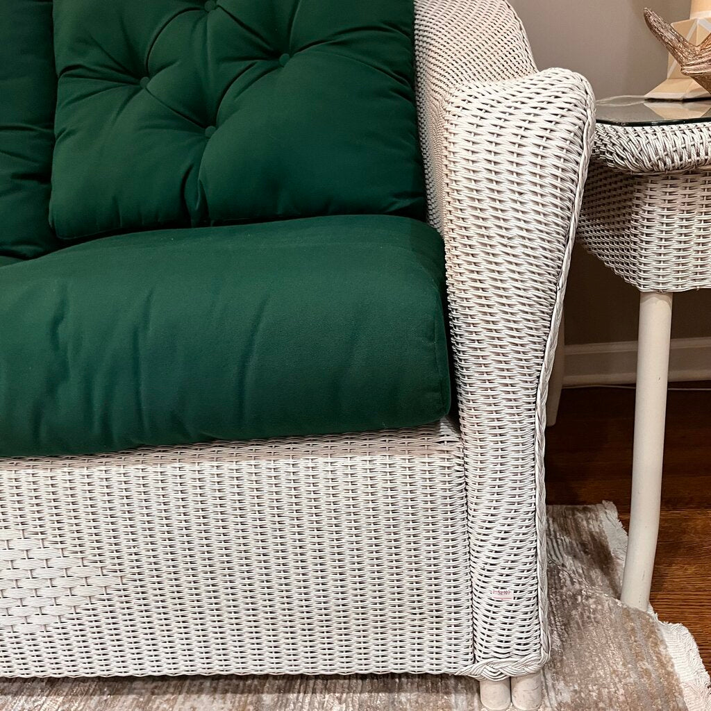 Orig Price $2999 - Wicker Sofa W/ Cushions