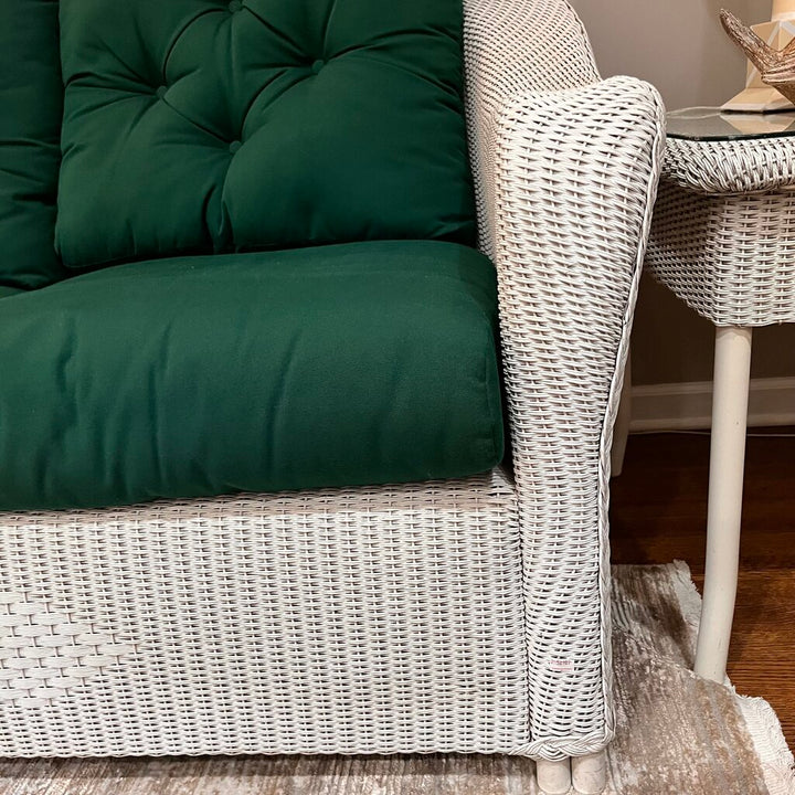Orig Price $2999 - Wicker Sofa W/ Cushions