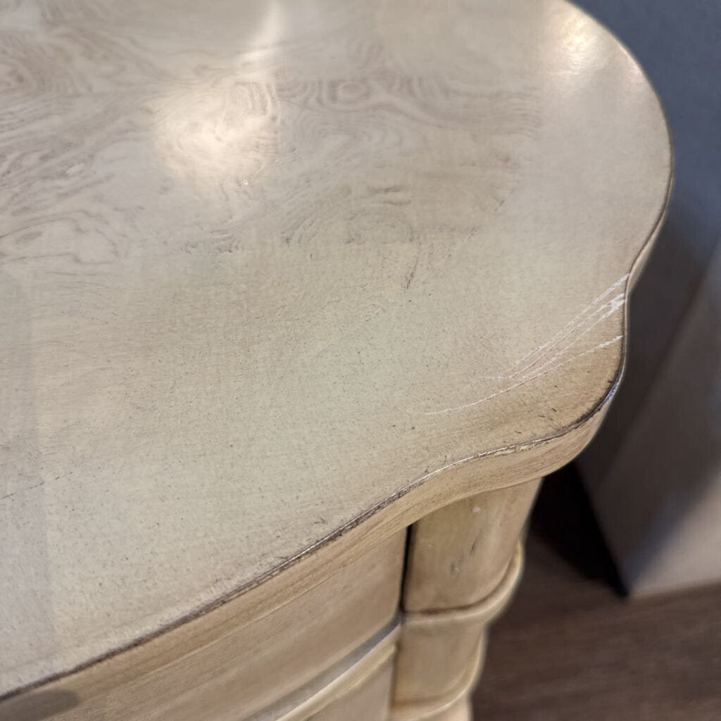 Jarvis Oval 2-Drawer Side Table