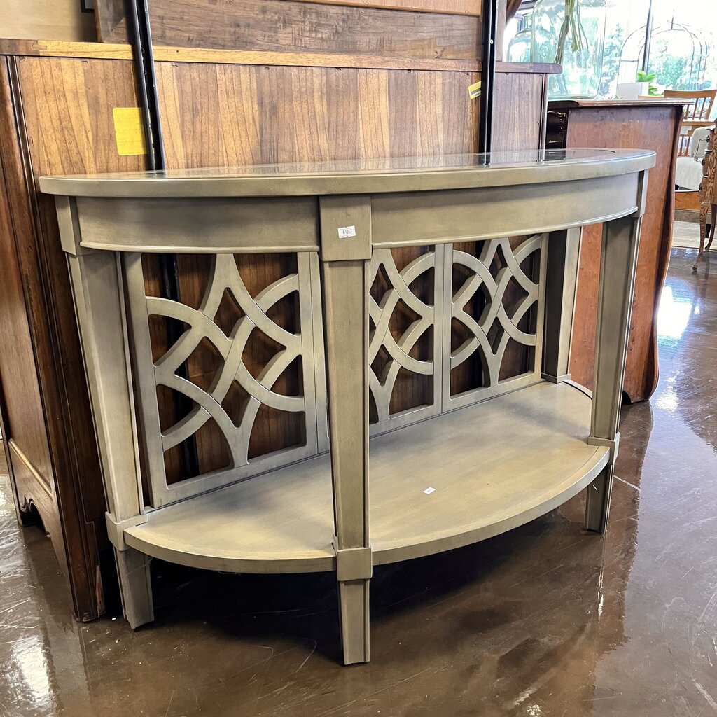 Orig Price $650 - Demilune Sofa Table