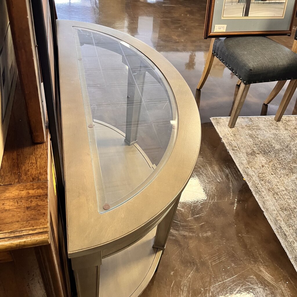 Orig Price $650 - Demilune Sofa Table