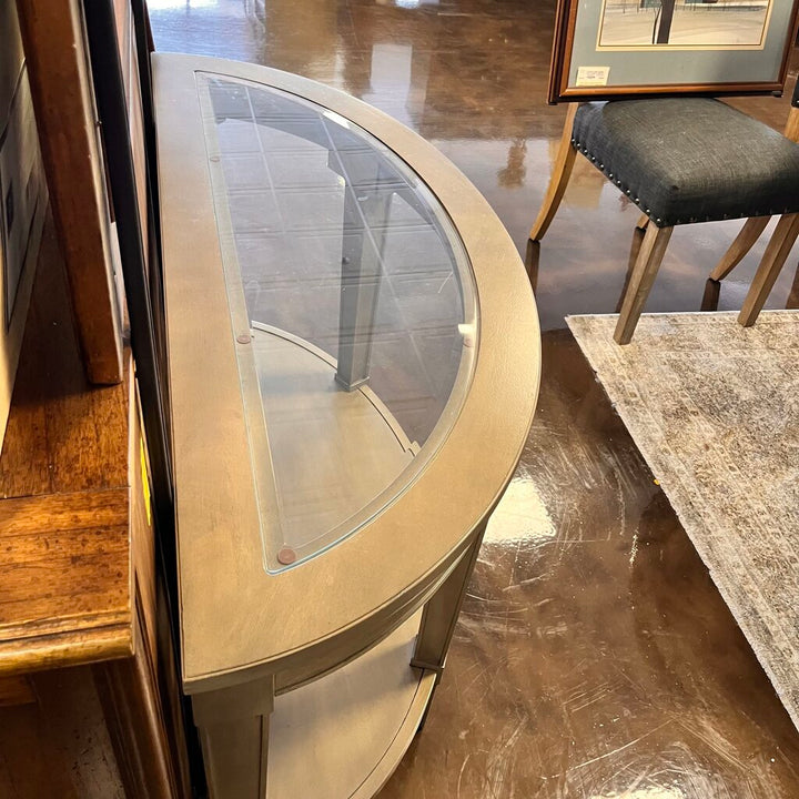 Orig Price $650 - Demilune Sofa Table