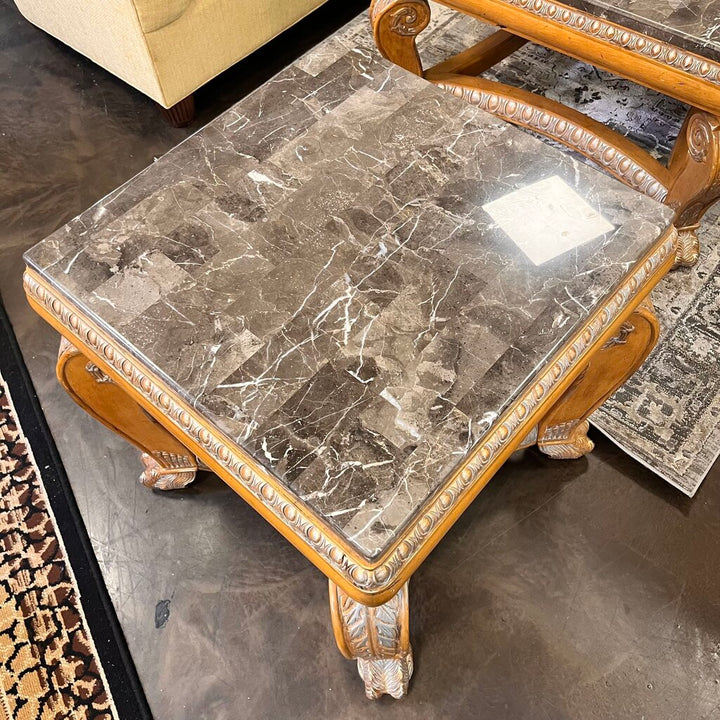 End table w/ Marble Top