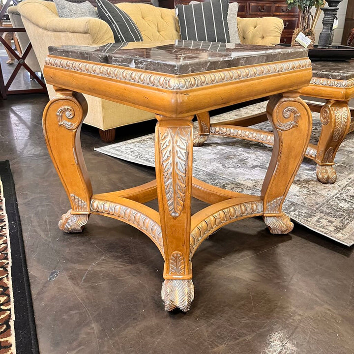 End table w/ Marble Top