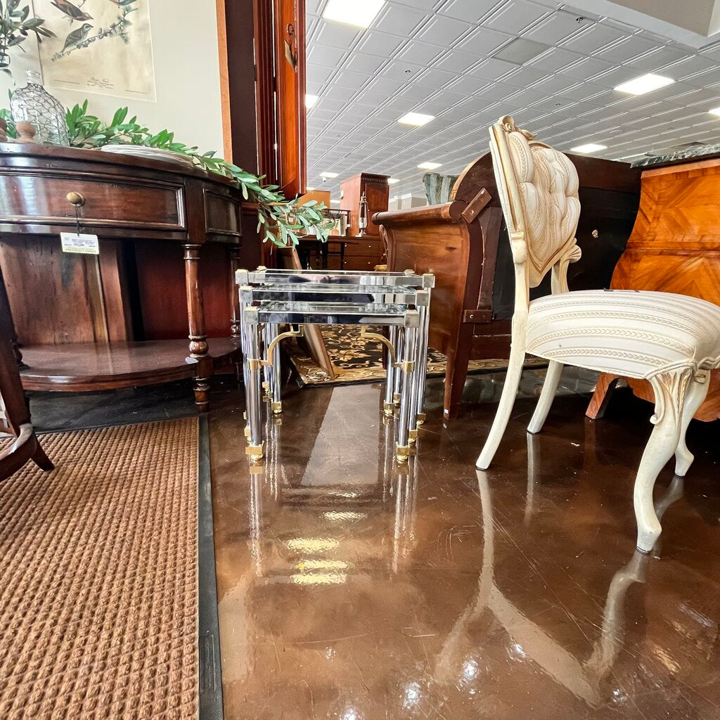 Chrome Nesting Tables Set of 3