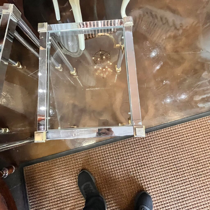 Chrome Nesting Tables Set of 3