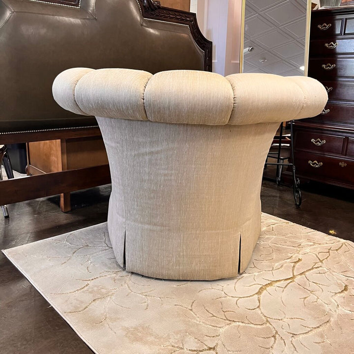 Orig Price $7000 - Swivel Chair w/ 4 Accent Pillows