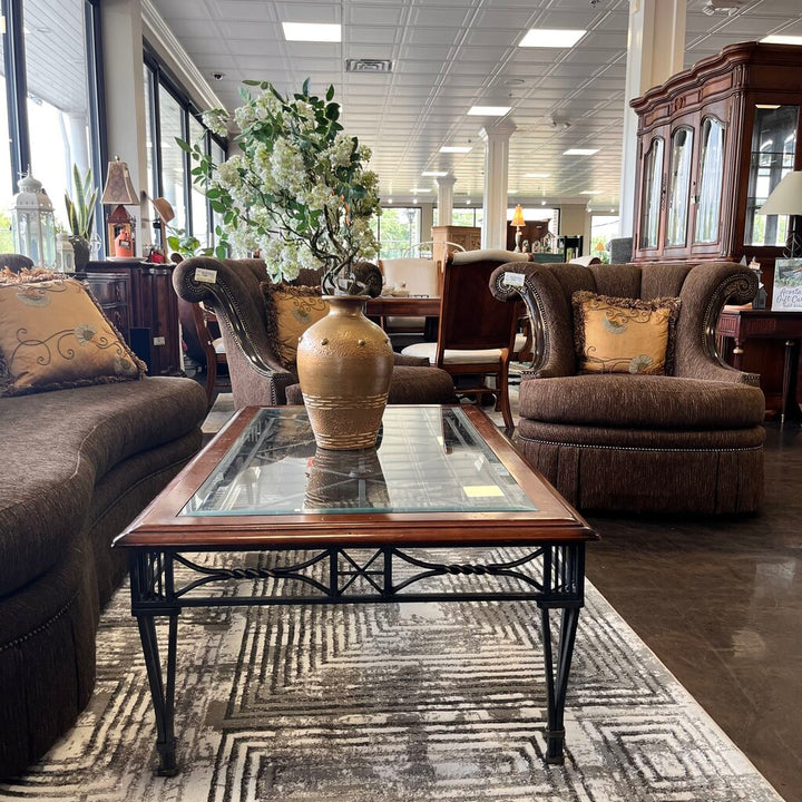 Wood & Iron Cocktail Table