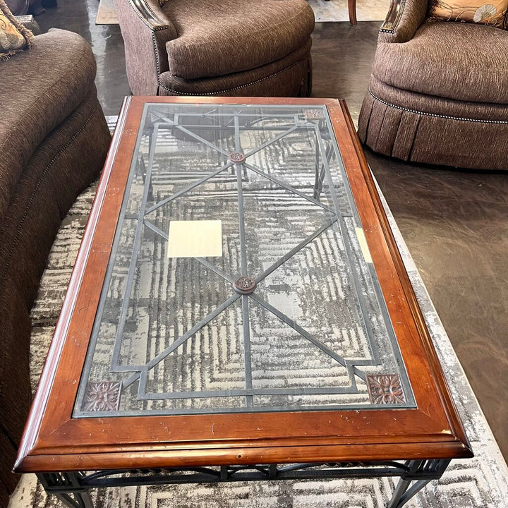 Wood & Iron Cocktail Table