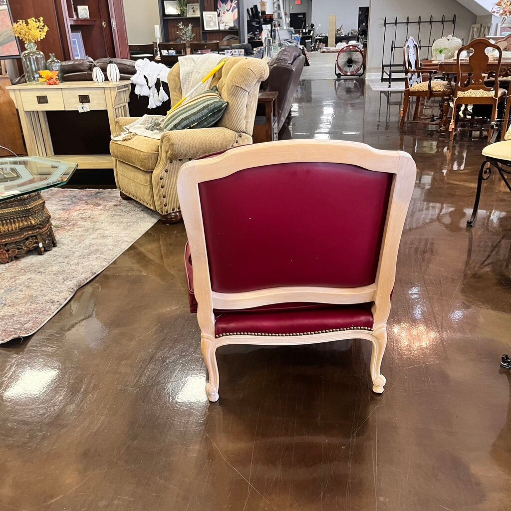 Orig Price $2909 - Leather Chair & Ottoman