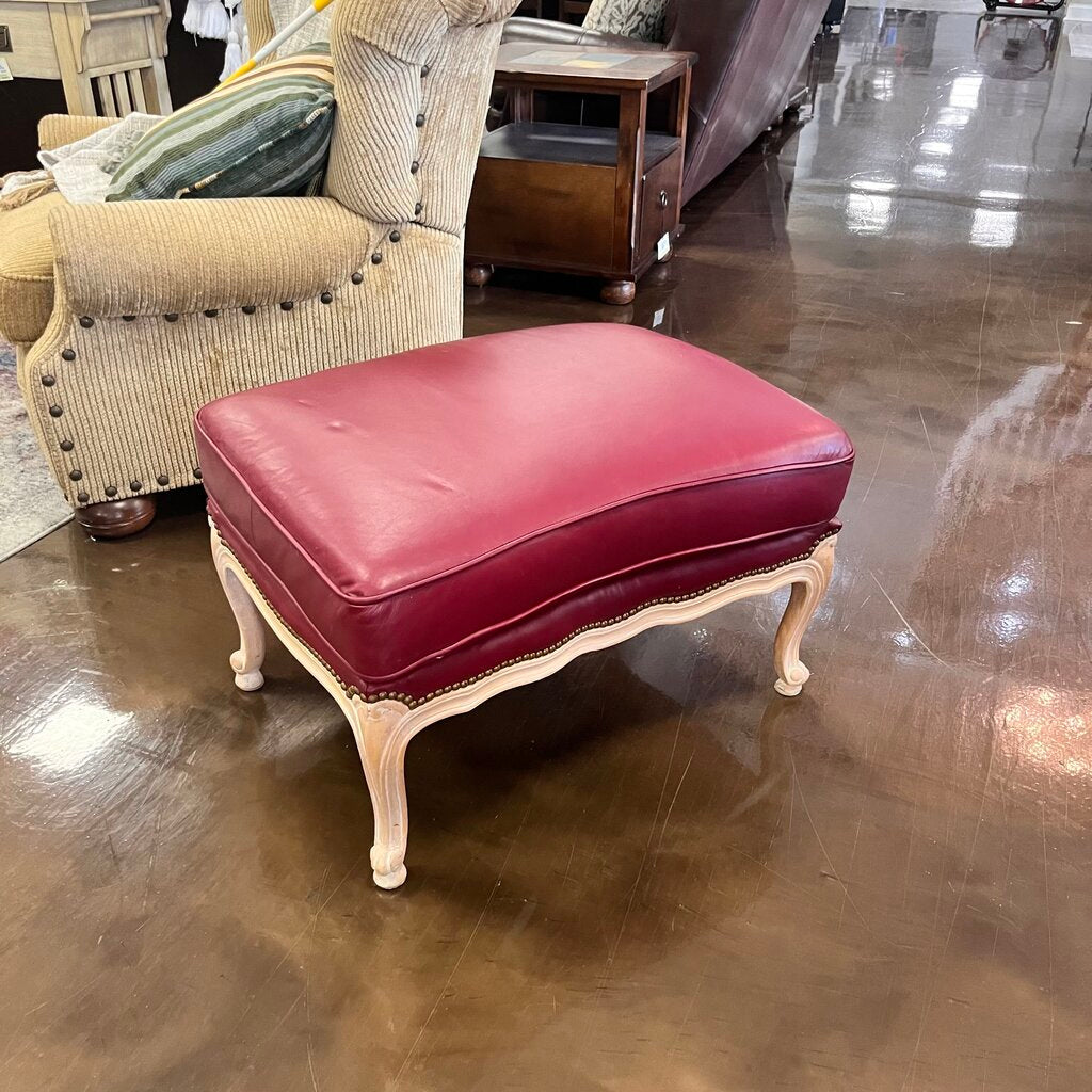 Orig Price $2909 - Leather Chair & Ottoman