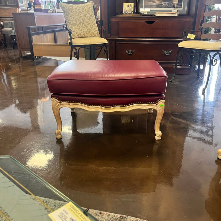 Orig Price $2909 - Leather Chair & Ottoman