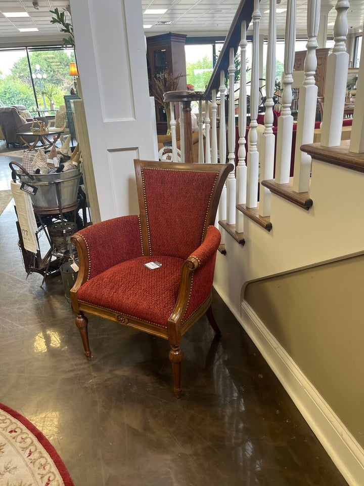 Regency Style Accent Chair w/ Wood Frame