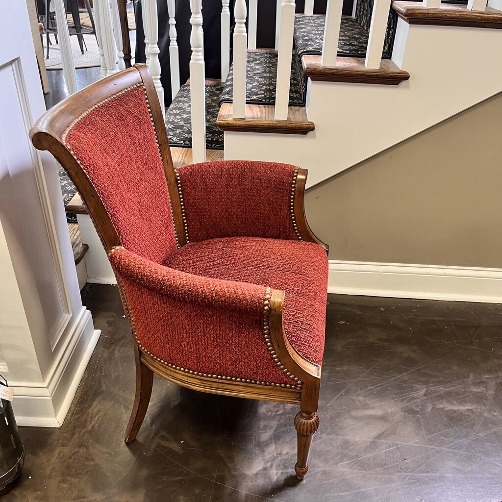 Regency Style Accent Chair w/ Wood Frame