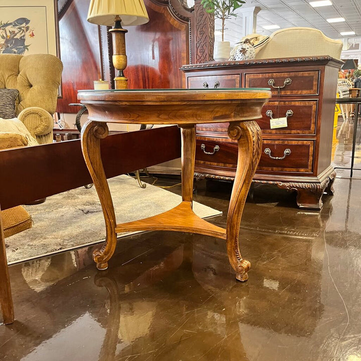 Orig Price $1350 - Side Table w/ Glass top