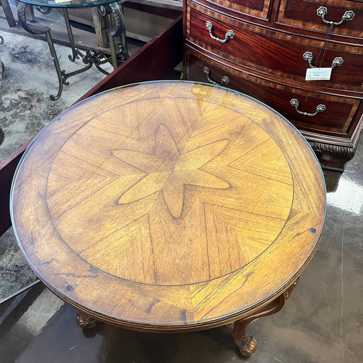 Orig Price $1350 - Side Table w/ Glass top