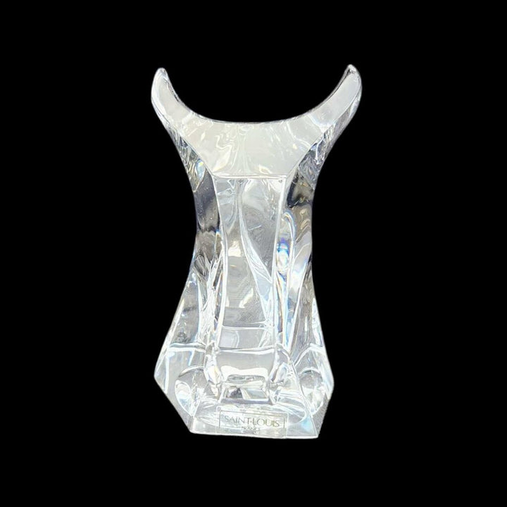 Crystal Horse Head Paperweight Figurine