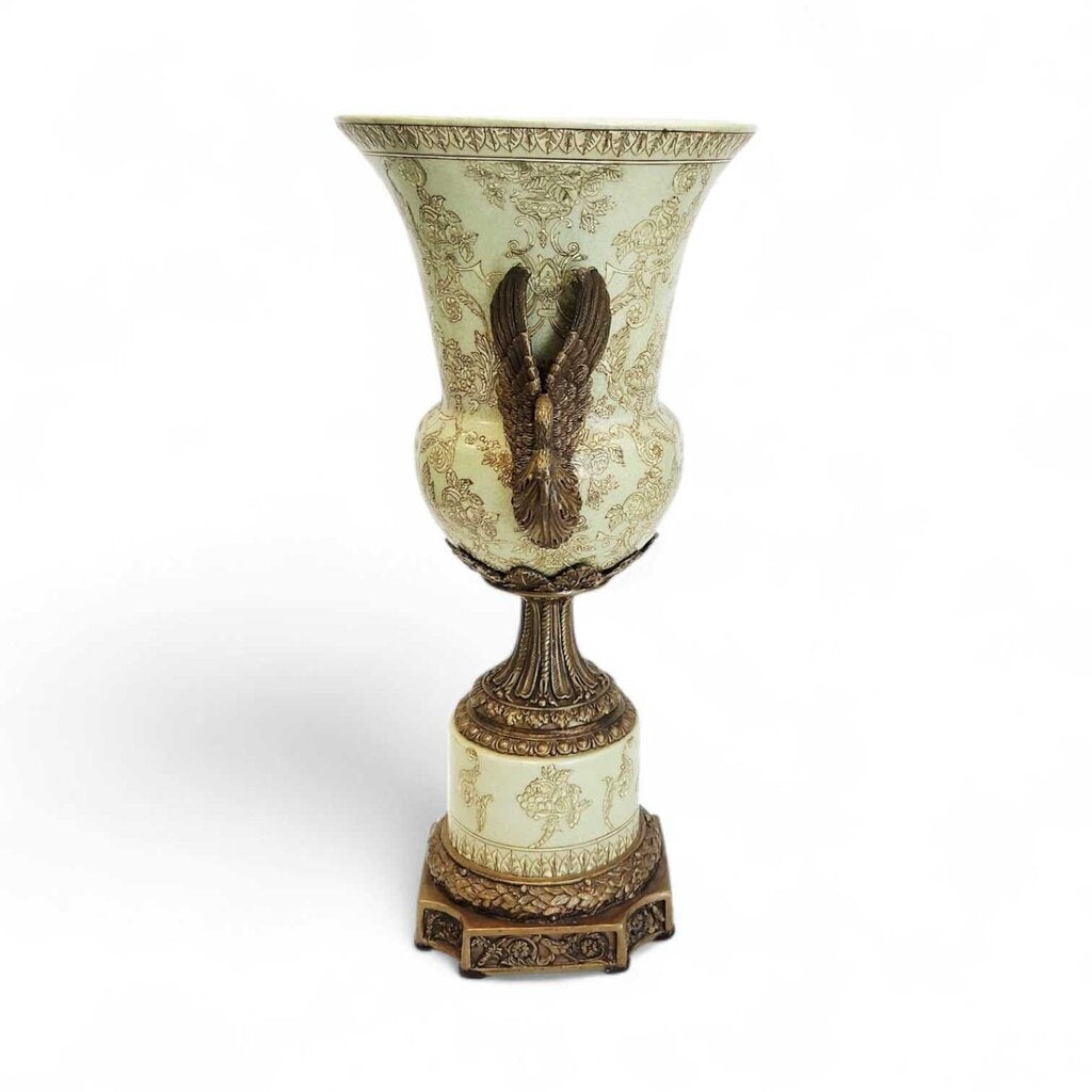 Bronze Dore Imari Porcelain Urn