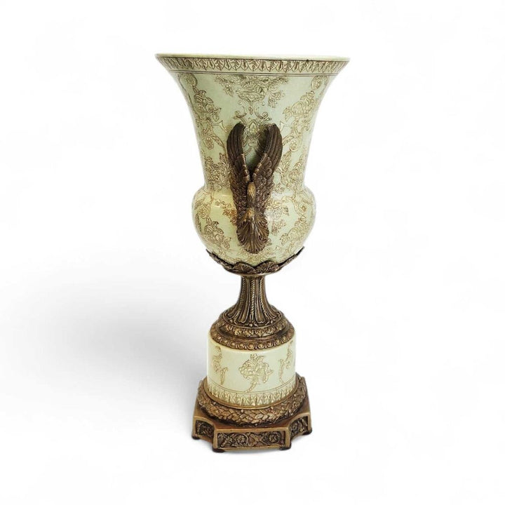 Bronze Dore Imari Porcelain Urn