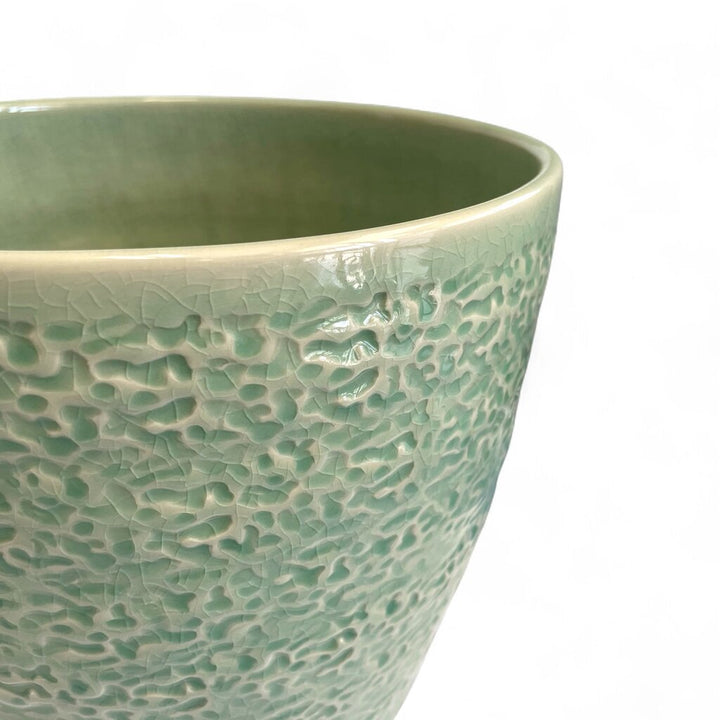 Orig. Price $225 - Large Crackle Glazed Vase