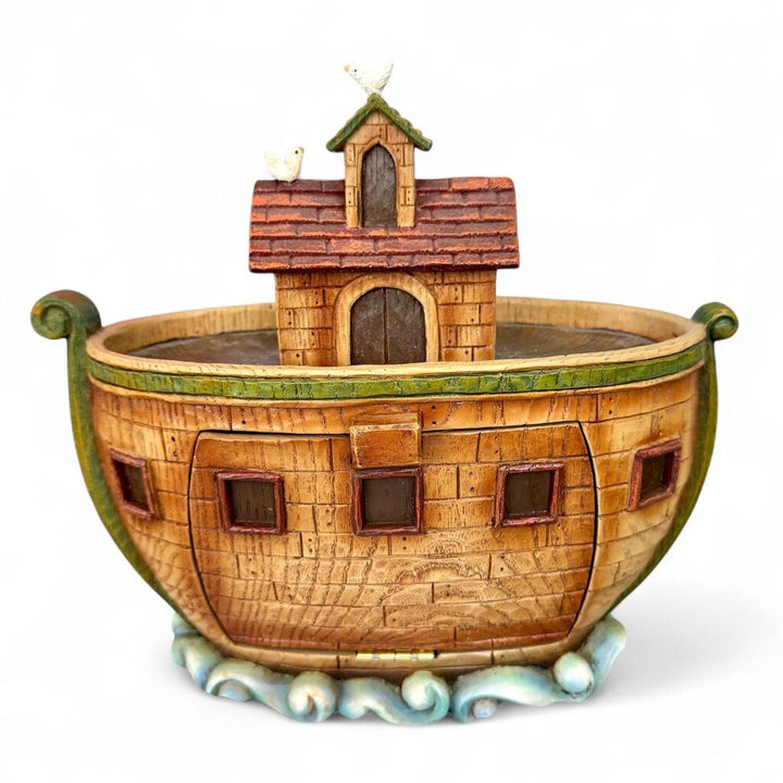 Orig. Price $160 - Vintage Noah's Ark Figurine with Magnetic Animals