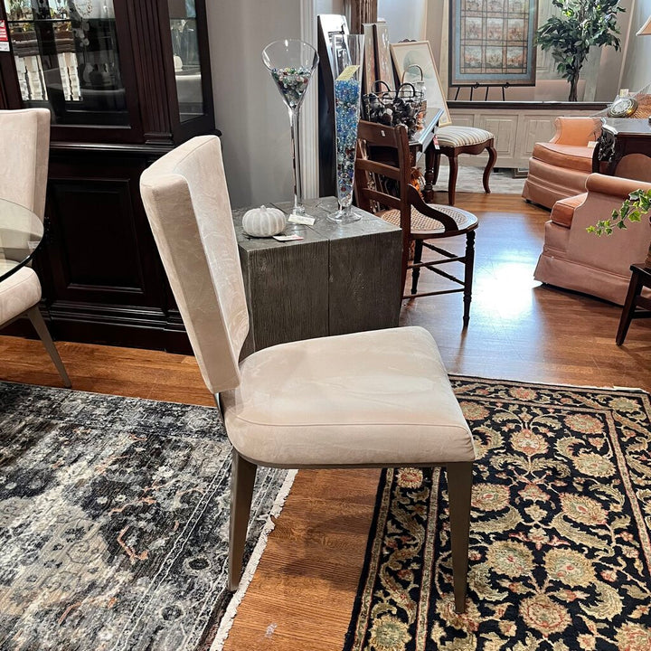 Orig Price $5000 - Modern Glass Dining Table w/ 4 Chairs