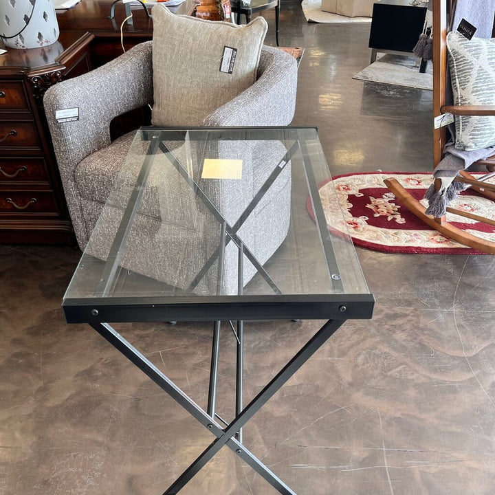 Orig Price $250 - Glass Side Table