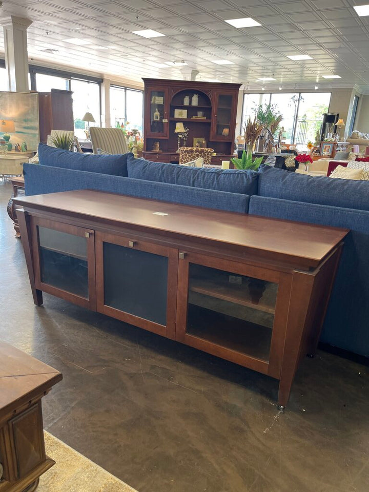 Media Center w/ Glass Doors