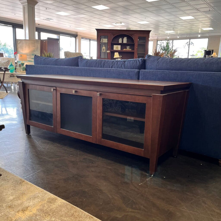 Media Center w/ Glass Doors