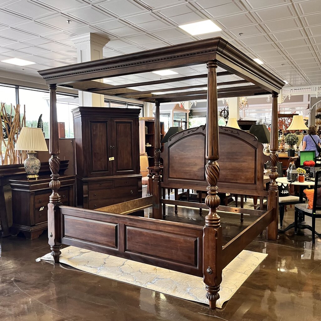 Orig Price $3500 - King Canopy Bed