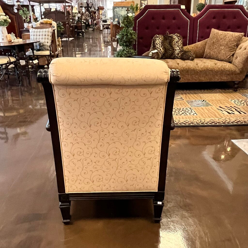Wood Framed Accent Chair