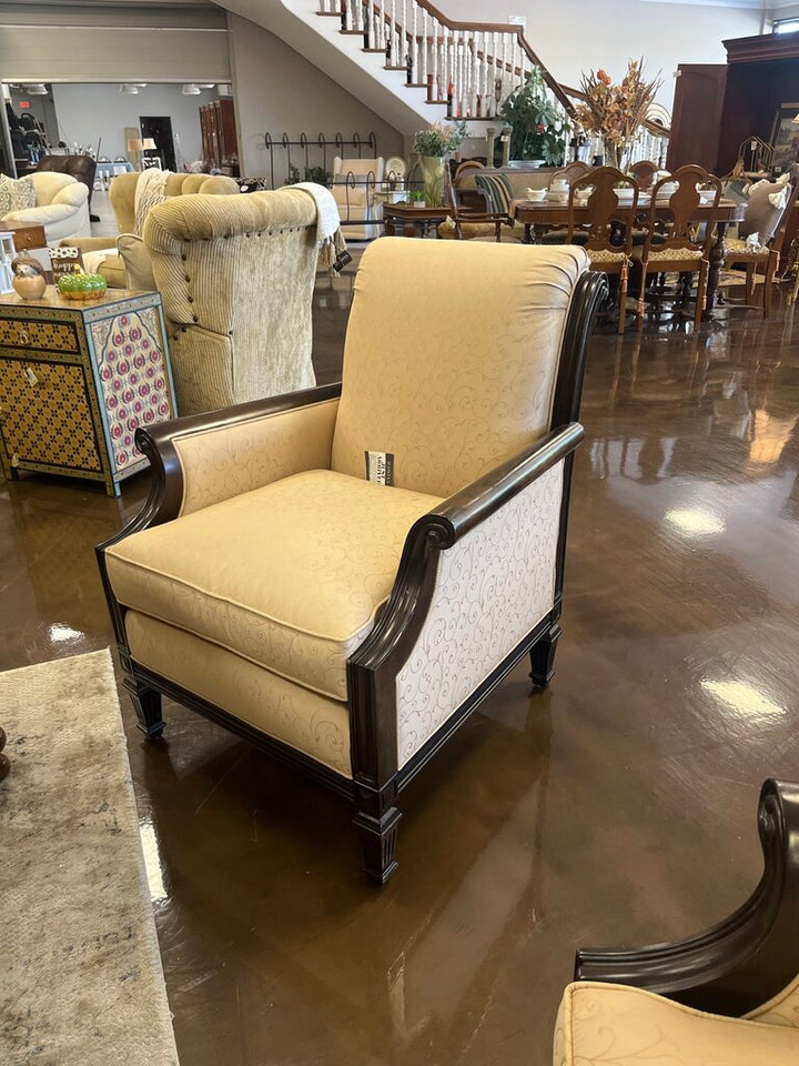 Wood Framed Accent Chair